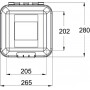 Boîte pour extincteur DAKEN DK82412