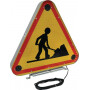 Triangle triflash de signalisation LED classe 2 700mm UNIVERSEL WB76702