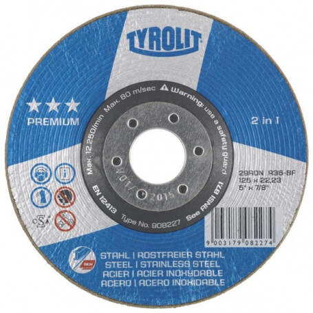 Disque à meuler TYROLIT BD125A60
