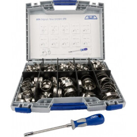 Boîte d'assortiment de colliers de serrage ABA HCS12DB76