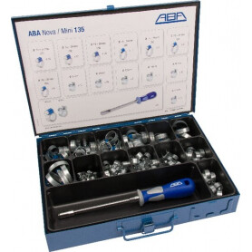 Boîte d'assortiment de colliers de serrage ABA HCS12DB135