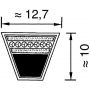 Courroie trapézoïdale UNIVERSEL FGP015514