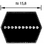 Courroie trapézoidale BB138 UNIVERSEL FGP016480