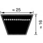 Courroie OPTIBELT VB253750