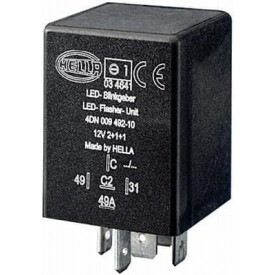 Relè lampegg. LED 5 poli 12V HELLA 4DN009492101