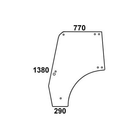 Vitre de porte complète UNIVERSEL 001077180N