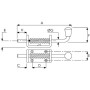 Verrou avec ressort 1/2" diam UNIVERSEL TO4205B