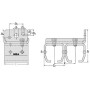 Support mural pour rail double MEA TB335650