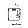 Accouplement rapide femelle CAMOZZI 67506