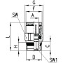 Accouplement rapide femelle CAMOZZI S6510514