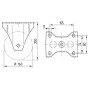 Roulettes pour charges lourdes en polyamide TENTE 4688TOP160P63