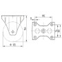 Roulettes pour charges lourdes en polyamide TENTE 4688TOP125P63