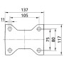 Roulettes pour charges lourdes en polyamide TENTE 4688TOP125P63
