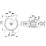 Roulettes pour charges lourdes en polyamide TENTE 4687UOP250P63