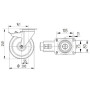 Roulettes pour charges lourdes en polyamide TENTE 4687UOP200P63
