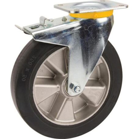 Roulettes pour charges lourdes à bandage en polyuréthane TENTE 4687ITP250P63