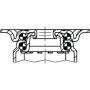Roulettes pivotantes en acier inoxydable à platine de fixation TENTE 7475PJH050P40