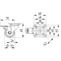 Roulettes pivotantes en acier inoxydable à platine de fixation TENTE 7475PJH050P40