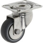 Roulettes pivotantes en acier inoxydable à platine de fixation TENTE 7470PJH050P40