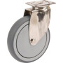 Roulettes pivotantes en acier inoxydable à platine de fixation TENTE 7470PJC125P50