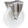 Roulettes pivotantes en acier inoxydable à bandage en matière synthétique TENTE 8478UOO200P63