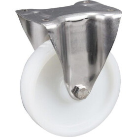 Roulettes pivotantes en acier inoxydable à bandage en matière synthétique TENTE 8478UOO160P63
