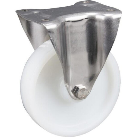 Roulettes pivotantes en acier inoxydable à bandage en matière synthétique TENTE 8478UOO160P63