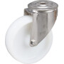 Roulettes pivotantes en acier inoxydable à bandage en matière synthétique TENTE 8470UOO125P3013