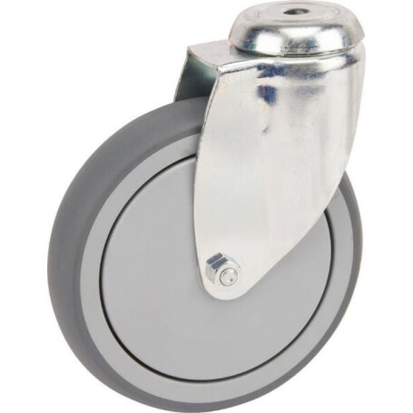 Roulettes pivotantes en acier galvanisé à trou de fixation TENTE 2470PJP150P3011