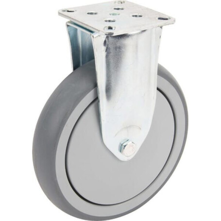 Roulettes pivotantes en acier galvanisé à platine de fixation TENTE 2478PJP150P50