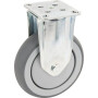 Roulettes pivotantes en acier galvanisé à platine de fixation TENTE 2478PJP100P50