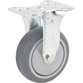 Roulettes pivotantes en acier galvanisé à platine de fixation TENTE 2478PJP075P60