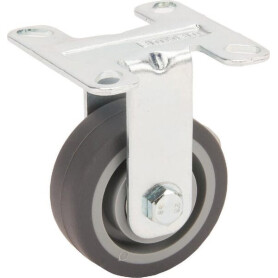 Roulettes pivotantes en acier galvanisé à platine de fixation TENTE 2478PJP050P41