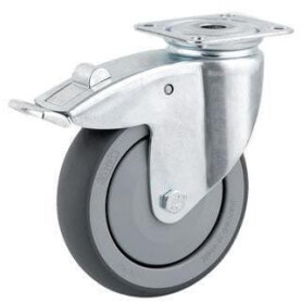 Roulettes pivotantes en acier galvanisé à platine de fixation TENTE 2475PJP050P40