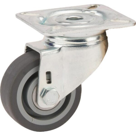 Roulettes pivotantes en acier galvanisé à platine de fixation TENTE 2470PJP050P40