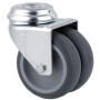 Roulettes pivotantes doubles TENTE 2970PJP075P3010