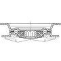 Roulettes pivotantes à bandage TENTE 3477UOJ125P62