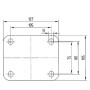 Roulettes pivotantes à bandage TENTE 3477UOJ100P62