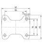 Roulettes pivotantes à bandage pneumatique TENTE 3478DPR200P63