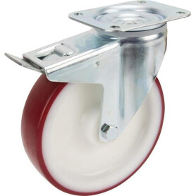 Roulettes pivotantes à bandage en polyuréthane TENTE 3477UAR200P63
