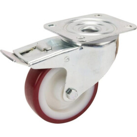 Roulettes pivotantes à bandage en polyuréthane TENTE 3477UAR100P62