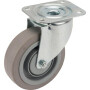 Roulettes pivotantes à bandage en caoutchouc élastique TENTE 3470UFP125P62