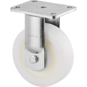 Roulette pivotante, chape et platine en acier mécano-soudé, zingué bleu TENTE 9688TOP200P63