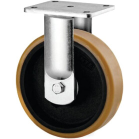 Roulette pivotante, chape et platine en acier mécano-soudé, zingué bleu TENTE 9688ETP080P63