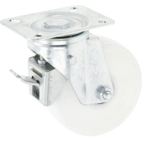 Roue oscillante avec frein et roulement 125mm RO-CARR WH50NF125