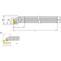 Porte-plaquette droit I-TOOLS S25RSTFCR16