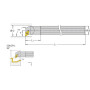 Porte-plaquette droit I-TOOLS S16MSDUCR07