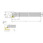 Porte-plaquette droit I-TOOLS S12KSCLCR06