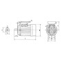 Moteur électrique 1,1 kW UNIVERSEL EM80B2B141A0AKR