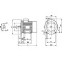 Moteur électrique 0,55 kW UNIVERSEL EM71B2B3B5300IE1A